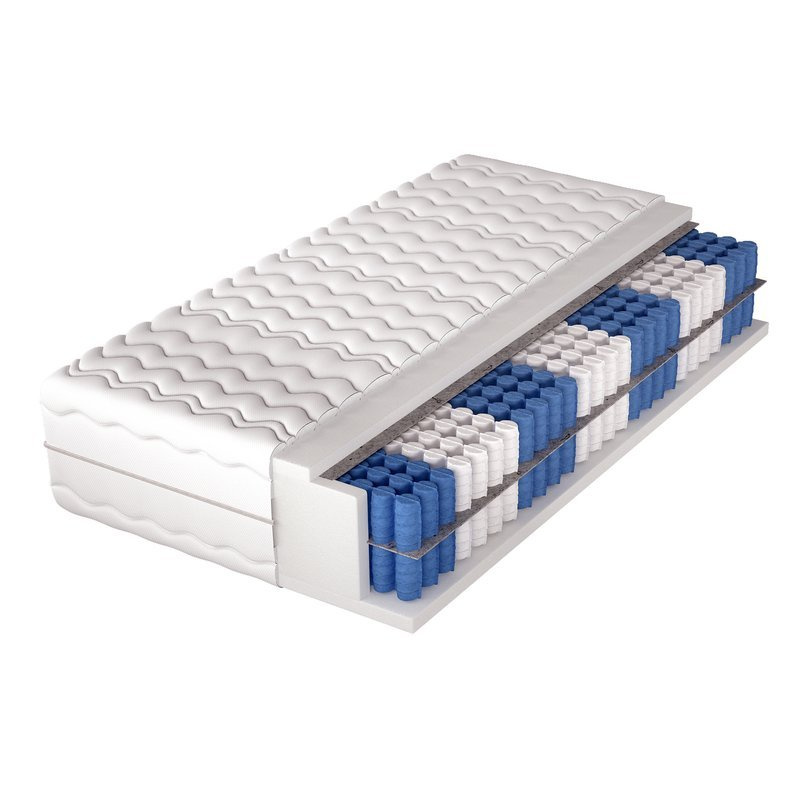 Materac kieszeniowy z podwójnym wkładem 200x200 MONARCH