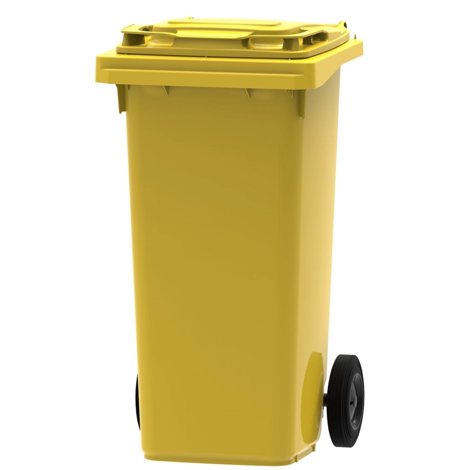 Pojemnik żółty na odpady plast-met. - 120 l