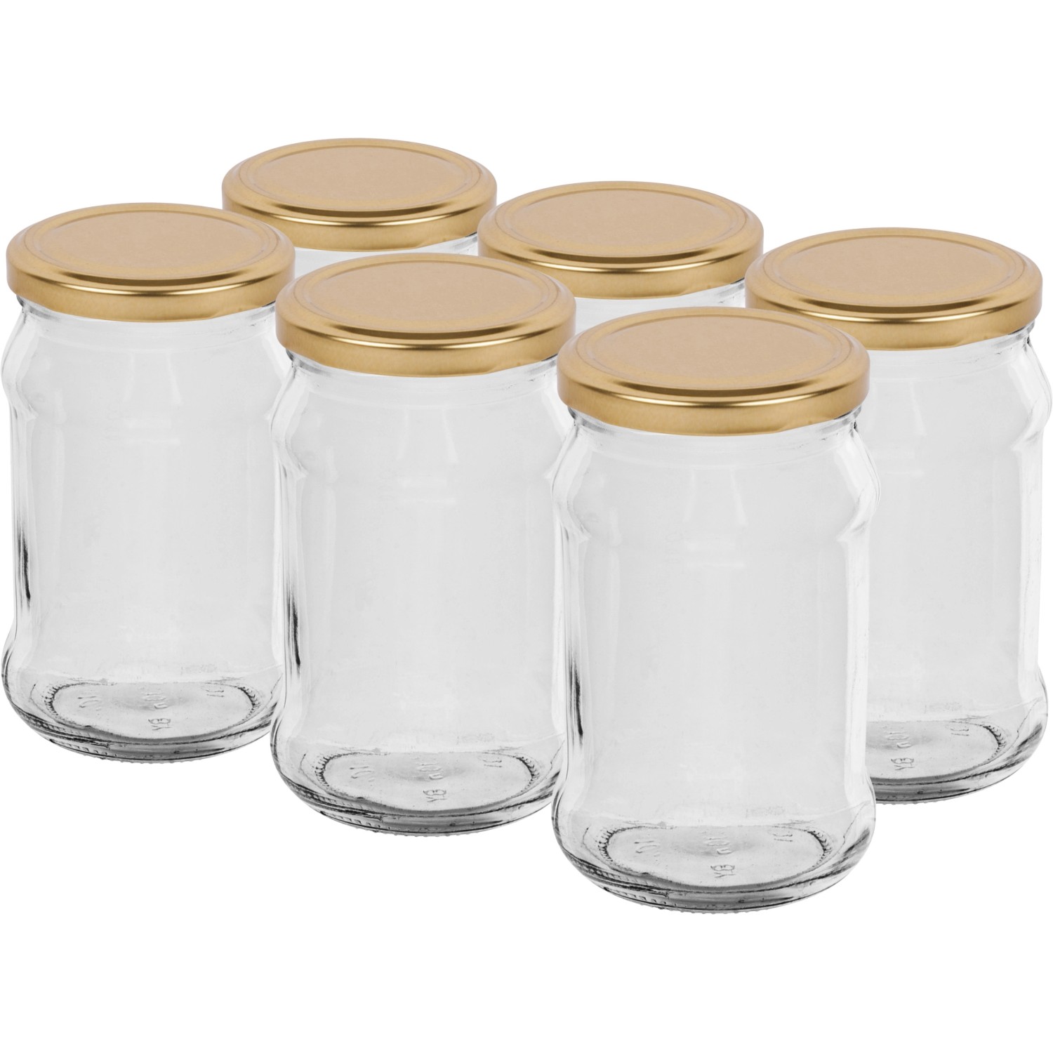 Słój złotą zakrętka fi 66 - 300 ml