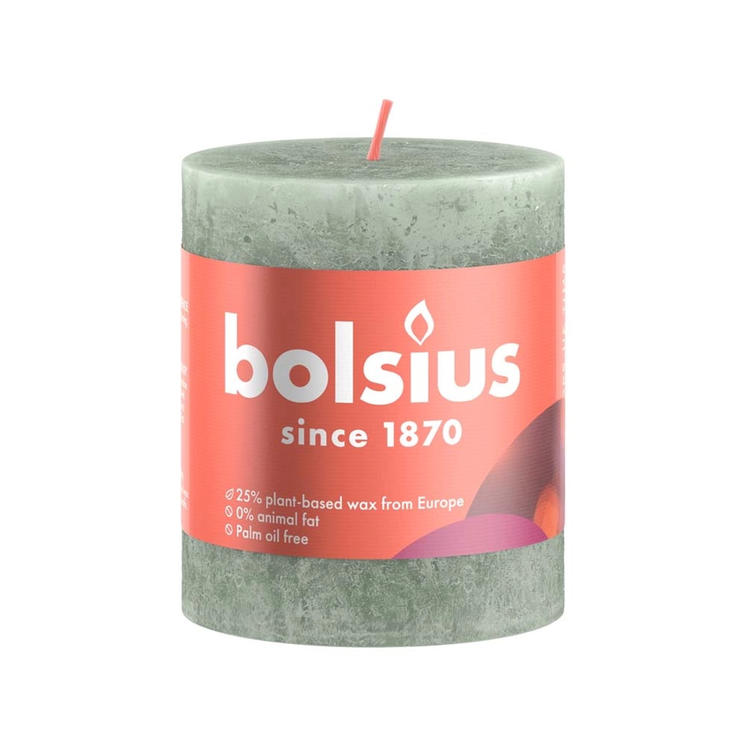 Świeca Rustic eukaliptus zieleń 80/68mm