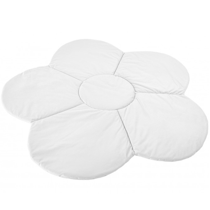Mata do zabawy KWIATEK velvet biel BR