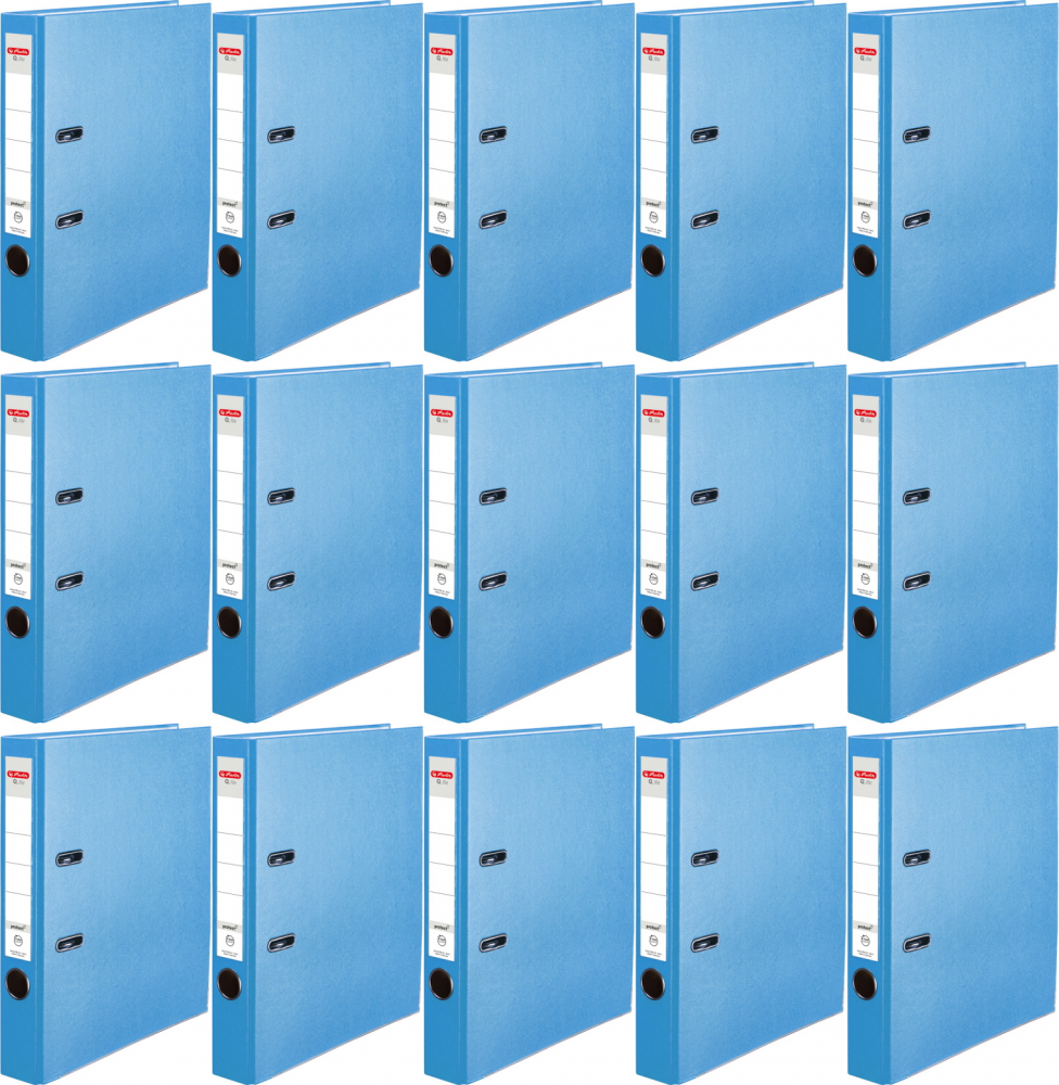 15x Segregator A4 Herlitz Q.file, 50mm, niebieski