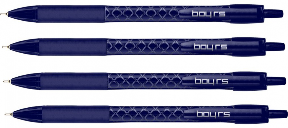 4x długopis automatyczny Rystor, Boy RS, 0.7mm, niebieski