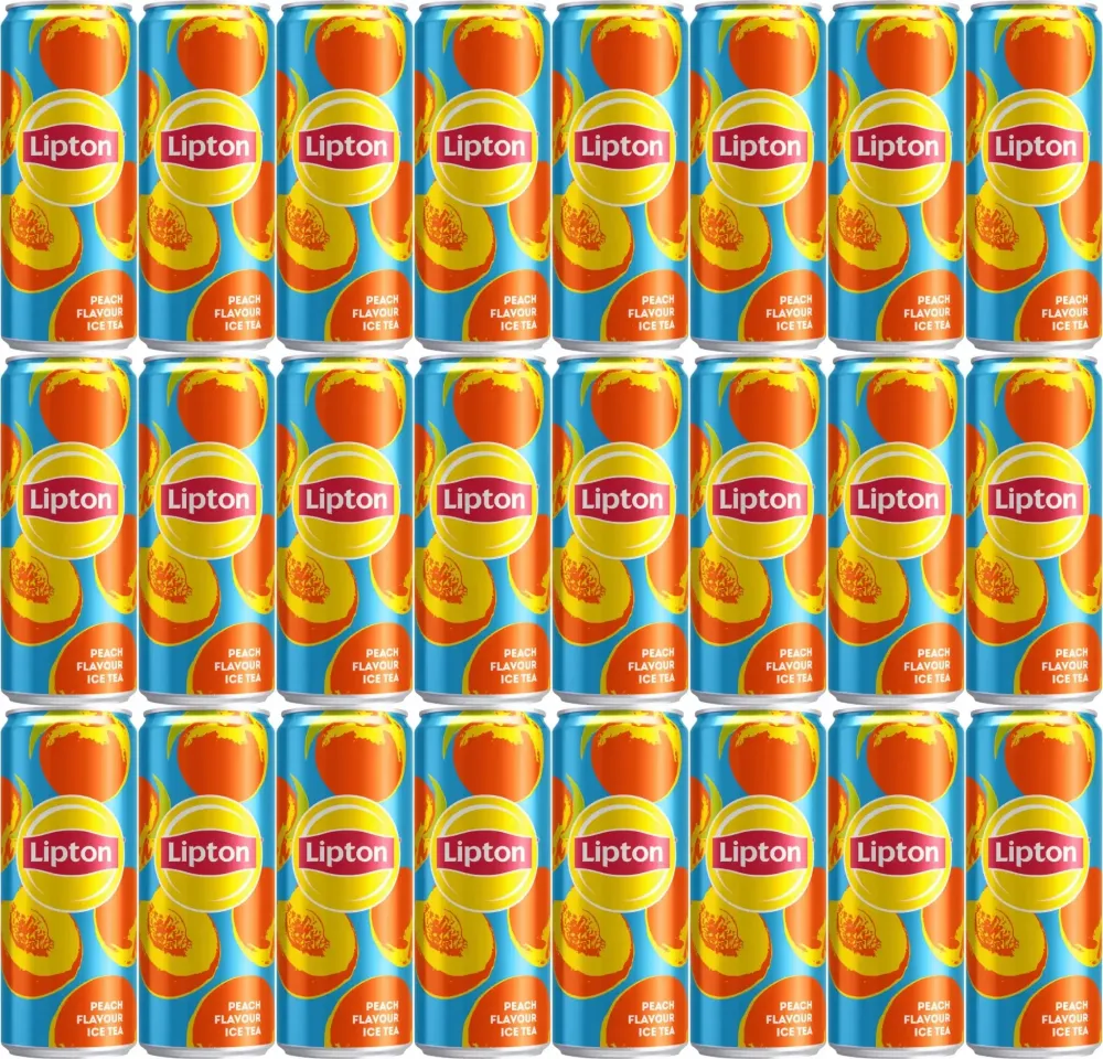 24x Napój Lipton Ice Tea Peach, puszka, 0.33l
