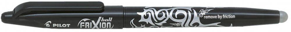 Pióro kulkowe wymazywalne Pilot Frixion Ball, 0.7mm, czarny