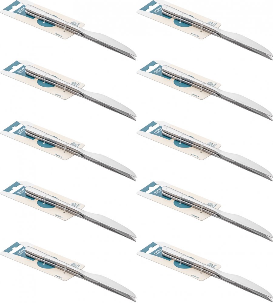10x Nóż Altom Design Cosmo, 2 sztuki, blister, srebrny