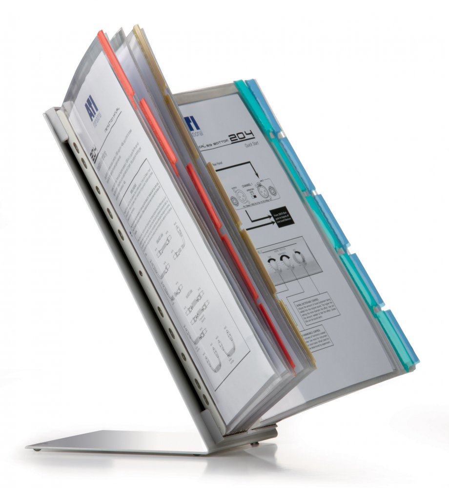 System paneli informacyjnych Durable Function Table 20, stołowy, A4, 20 paneli, mix kolorów