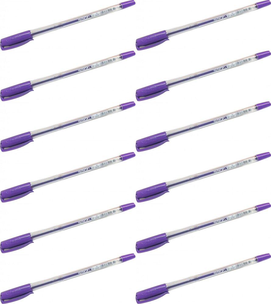 12x Długopis żelowy Rystor, GZ-031, 0.5mm, fioletowy metalik