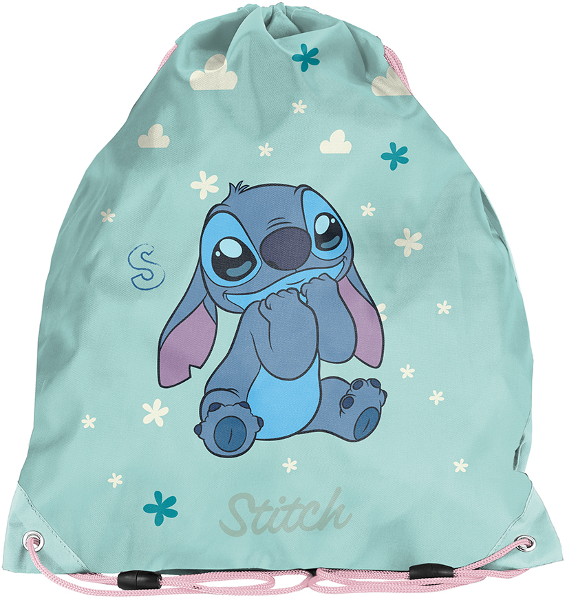 Worek na buty Paso Disney Stitch, 45x34cm, turkusowy jasny