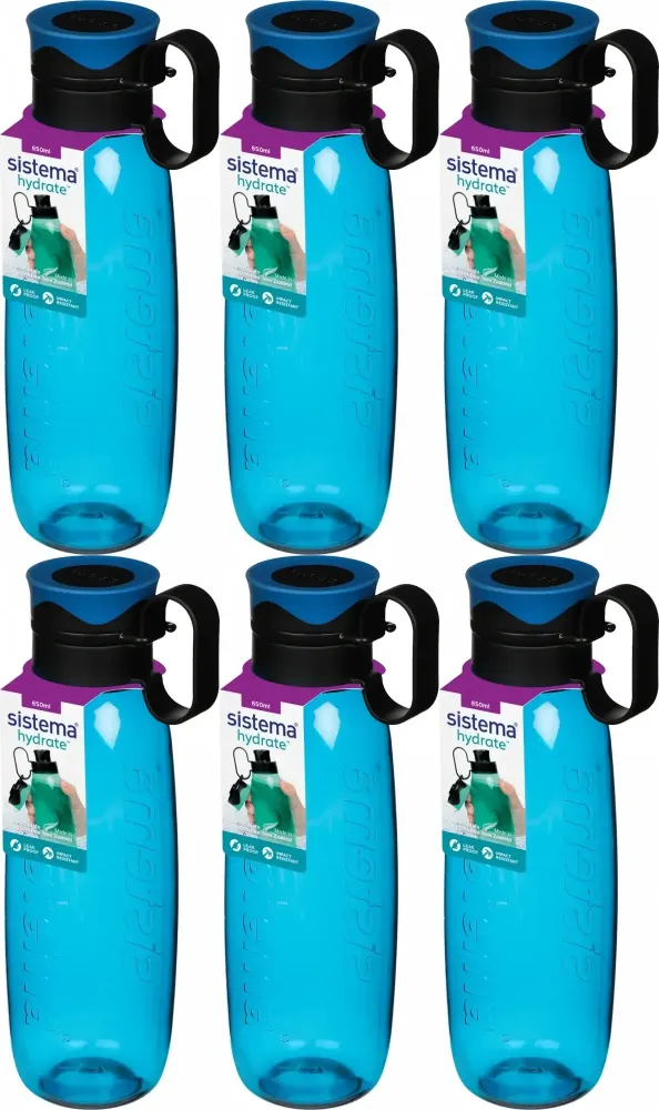 6x Bidon Sistema Tritan Traverse, 650ml, mix kolorów