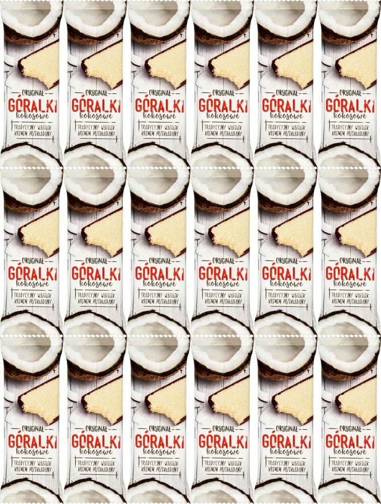 18x Wafelek Góralki, kokosowy, 45g
