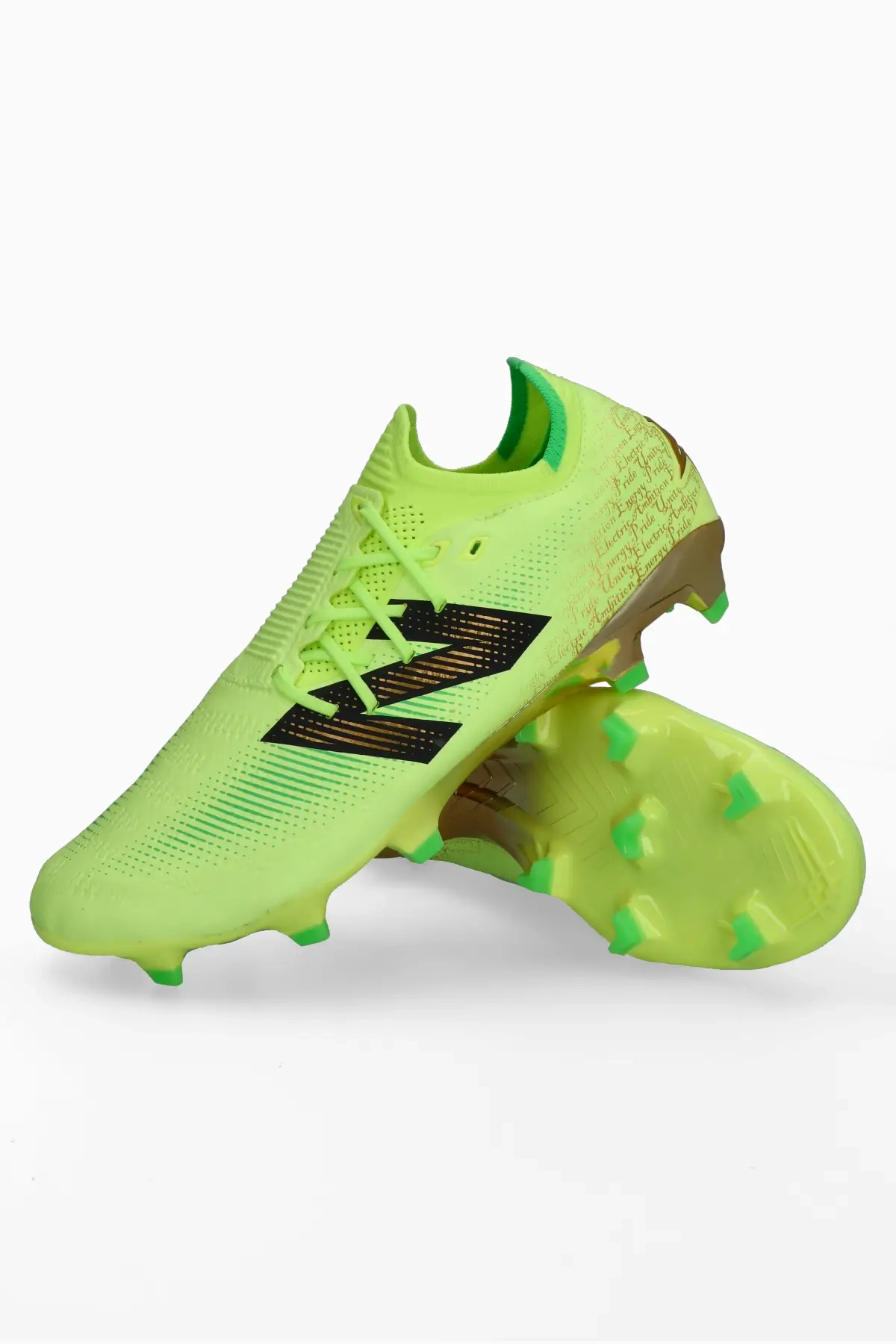 Korki New Balance Furon V7+ Pro x Saka FG - Limonkowy