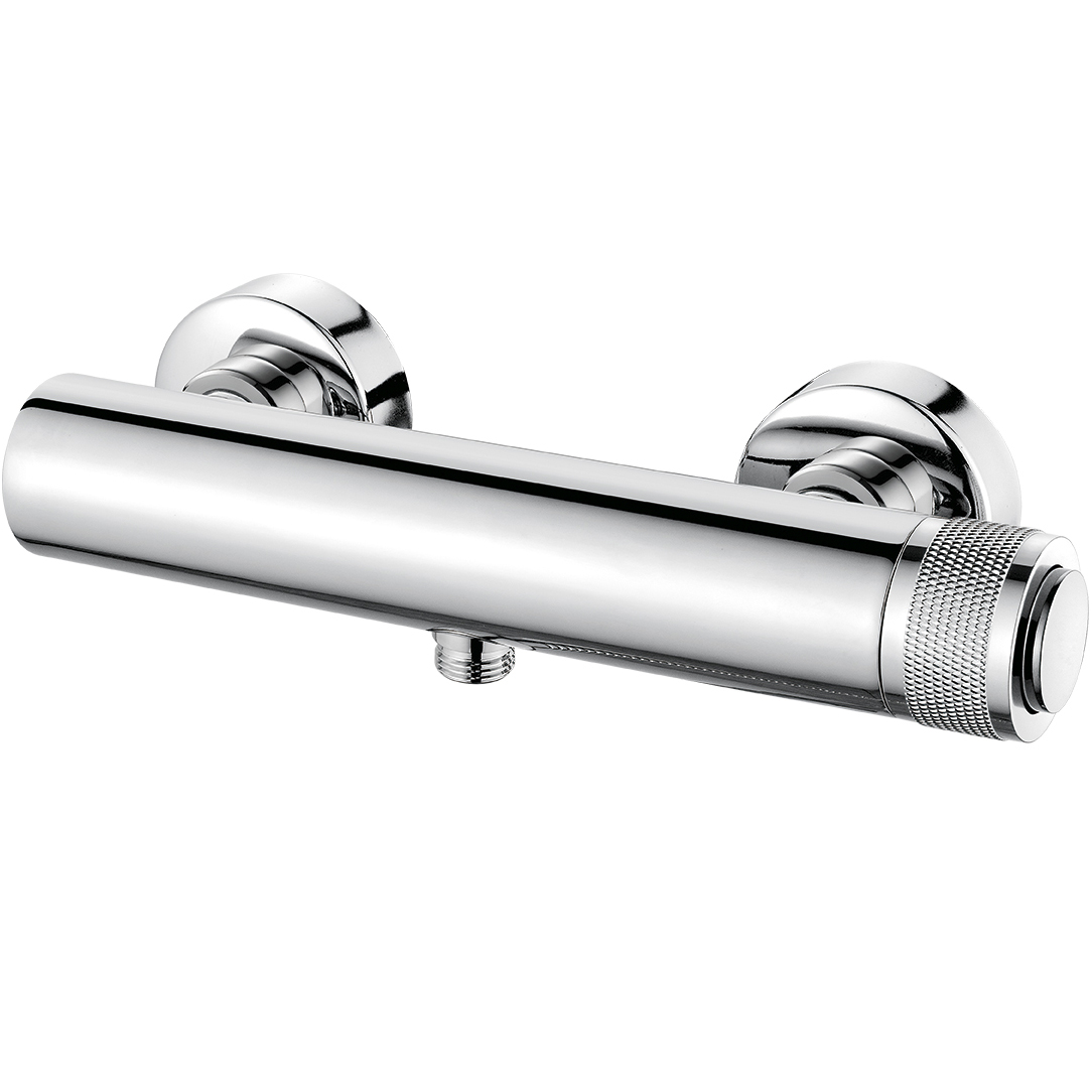Laveo Volumo bateria prysznicowa ścienna chrom BAV040D