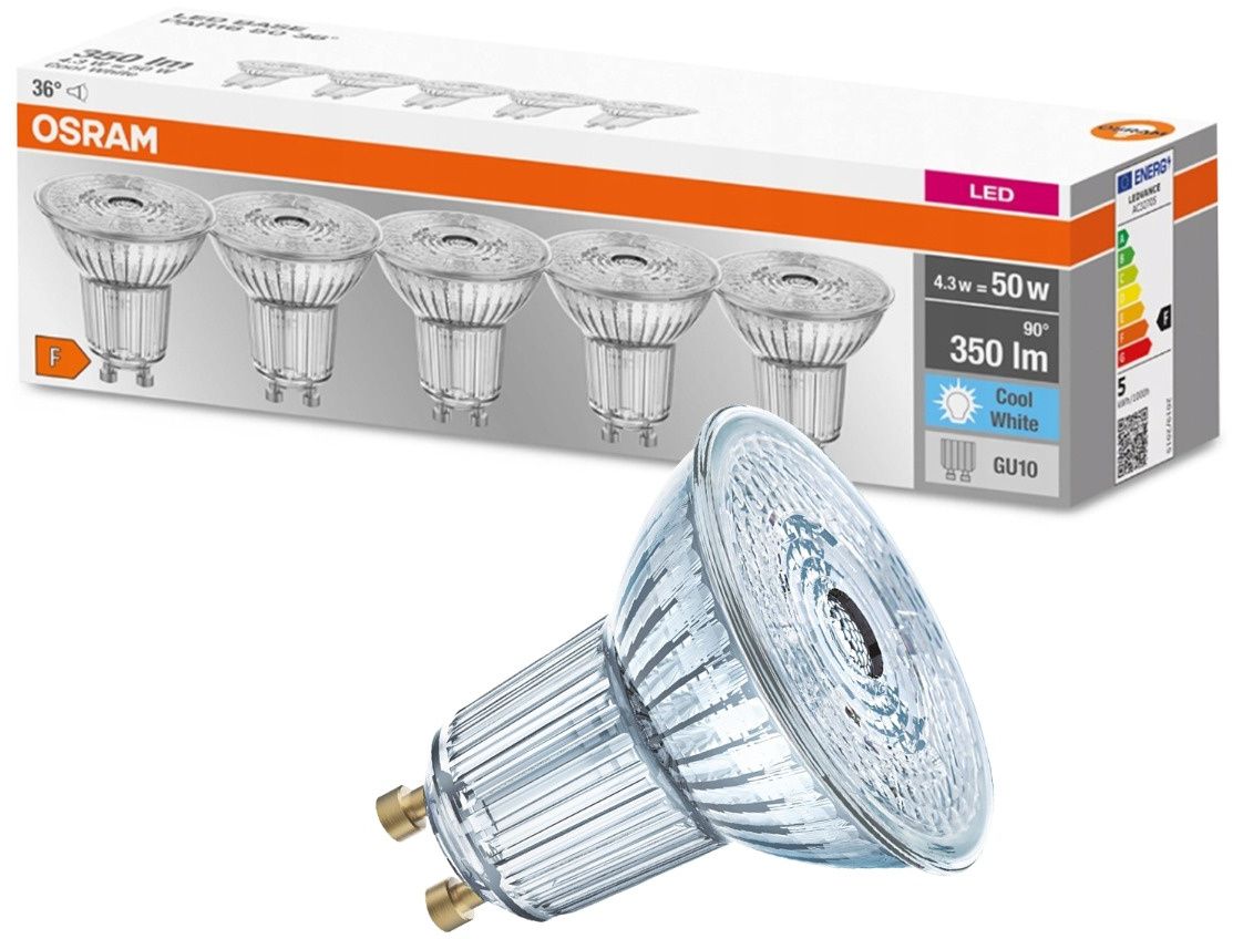 Osram Star żarówki LED Multipack 5x4,3 W 4000 K GU10