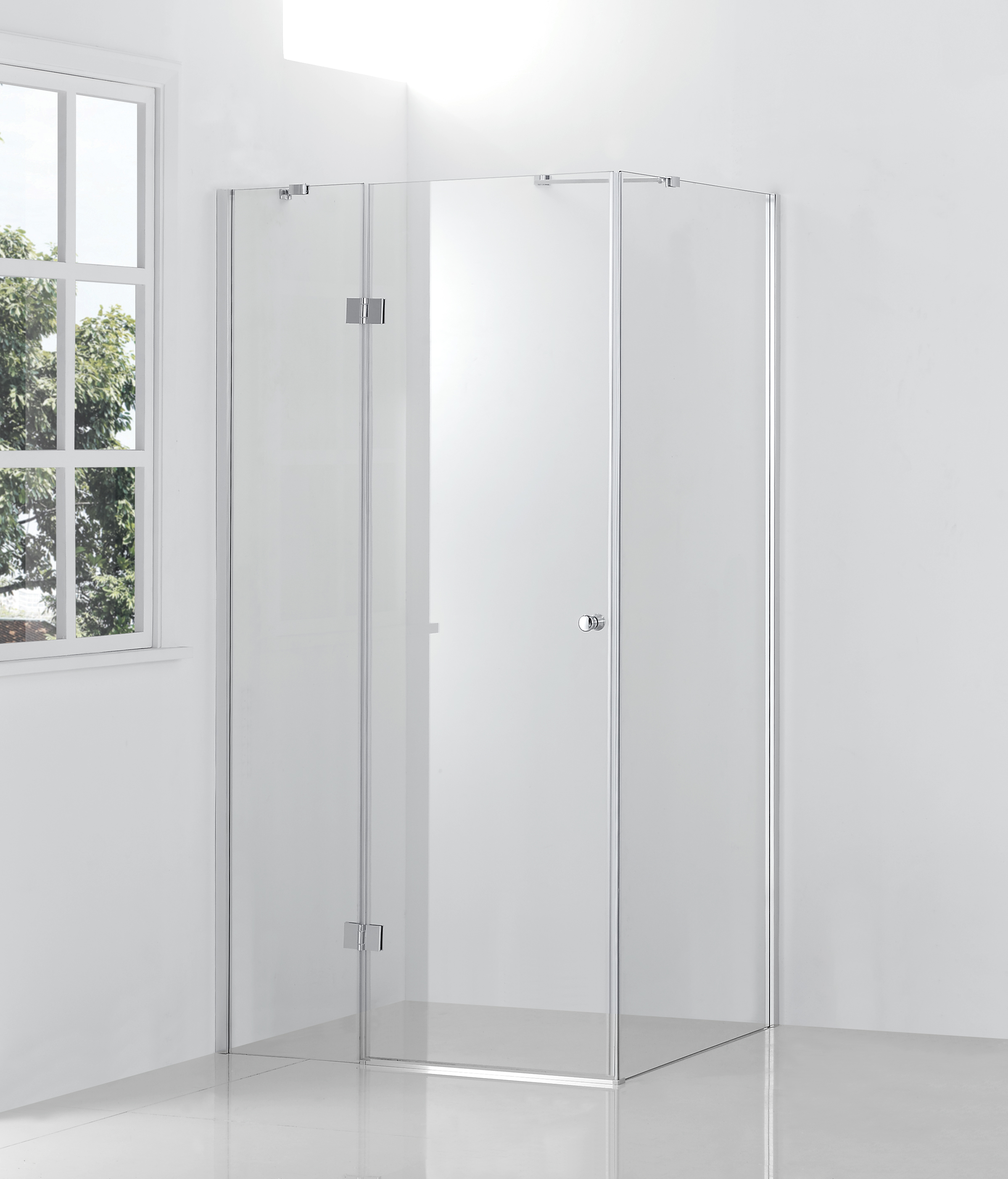 Hagser Gisa kabina prysznicowa 90x100 cm prostokątna chrom/szkło przezroczyste HGR40000020 - Wysyłka w 24h