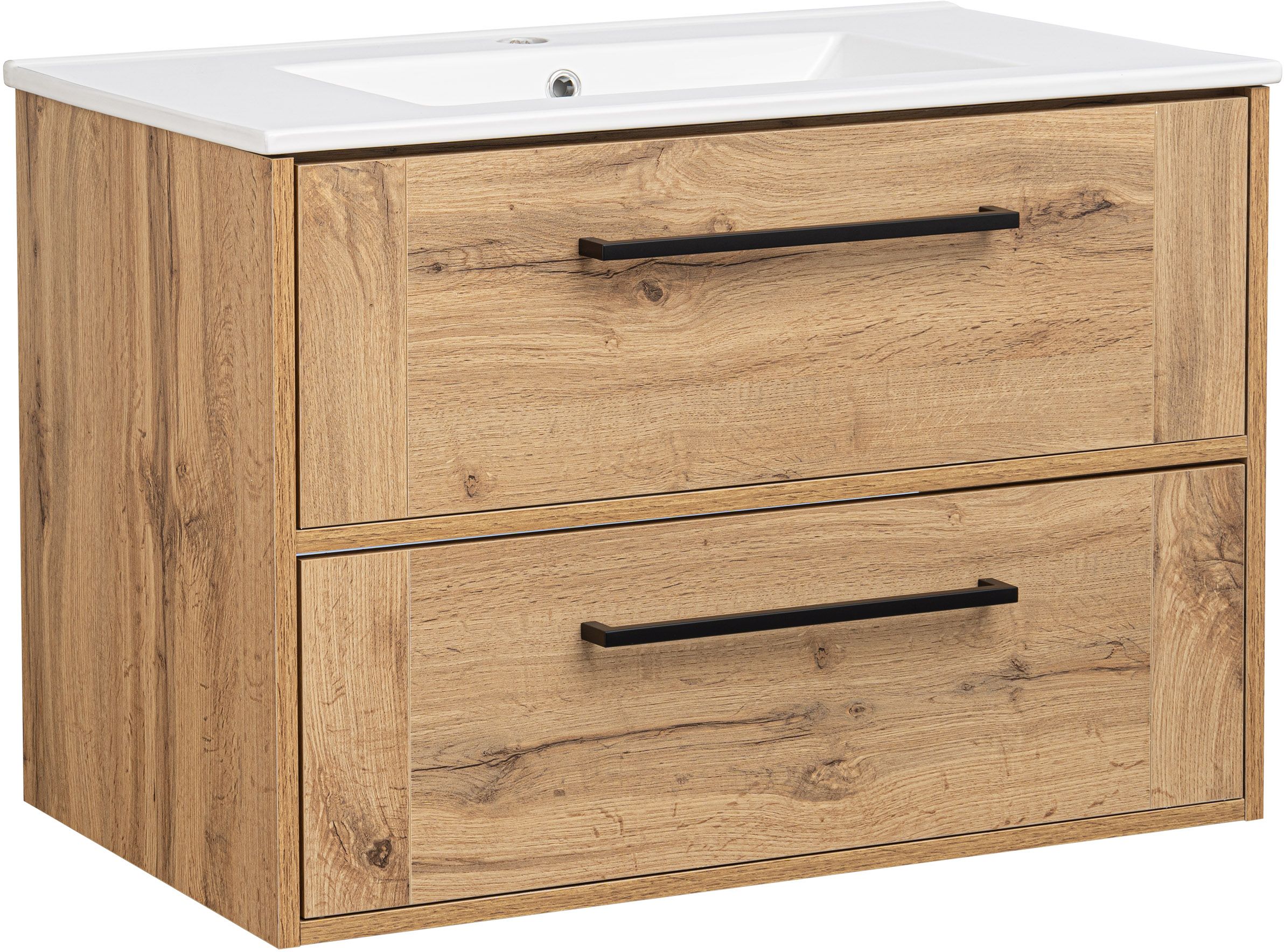 Astor Vivien umywalka z szafką 81 cm dąb AM-VNU-800-02