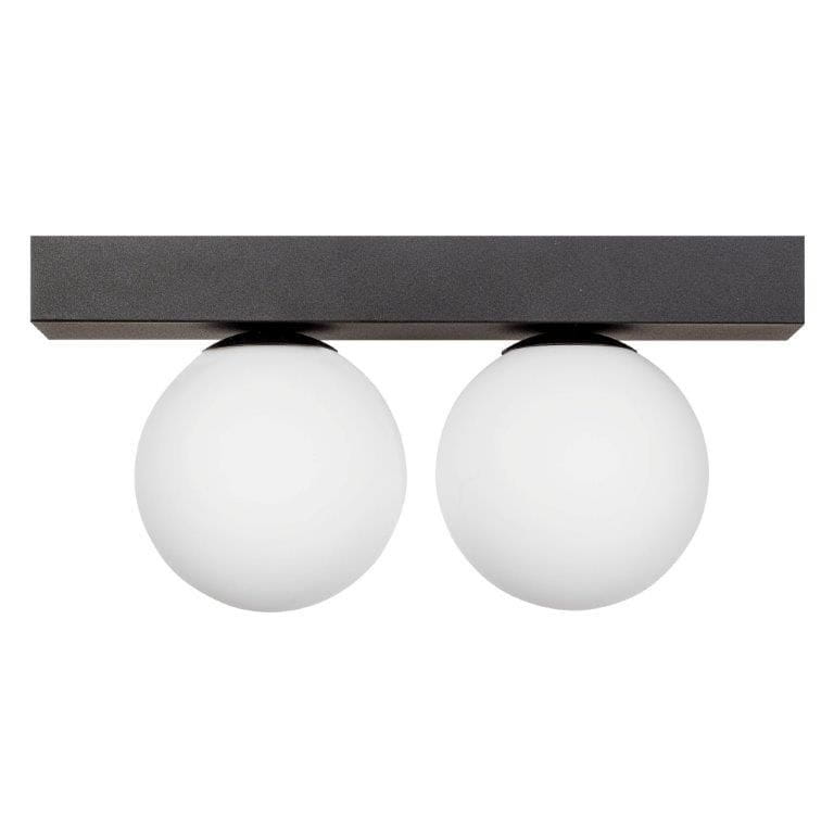 Zuma Line Sphere lampa podsufitowa 2x8 W biała-czarna 1205