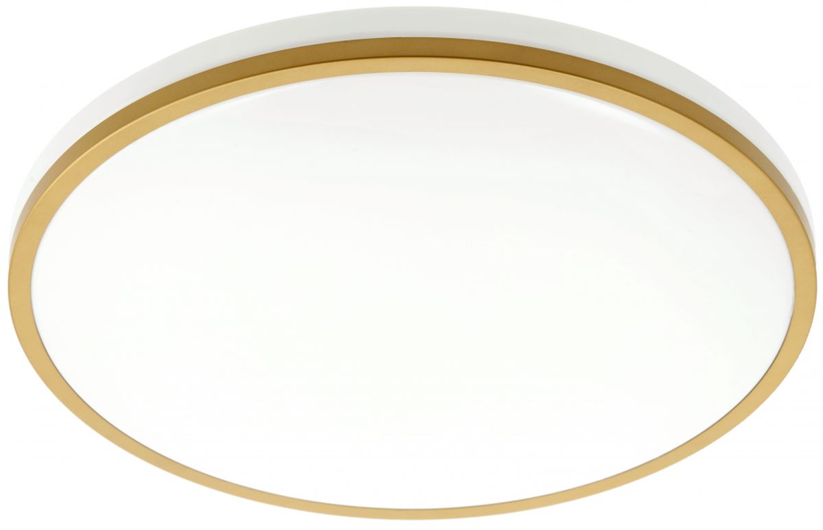 GTV Tula plafon 1x24 W biały-złoty LD-TUL24W-NW-40