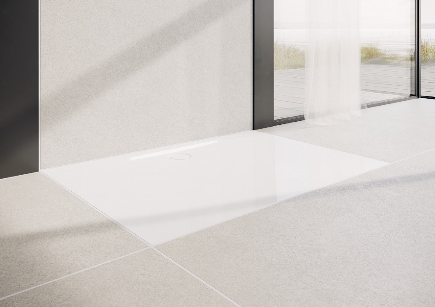 Kaldewei Superplan Zero brodzik 100x150 cm prostokątny z obniżonym nośnikiem ze styropianu model 1590-5 biały 359047980001