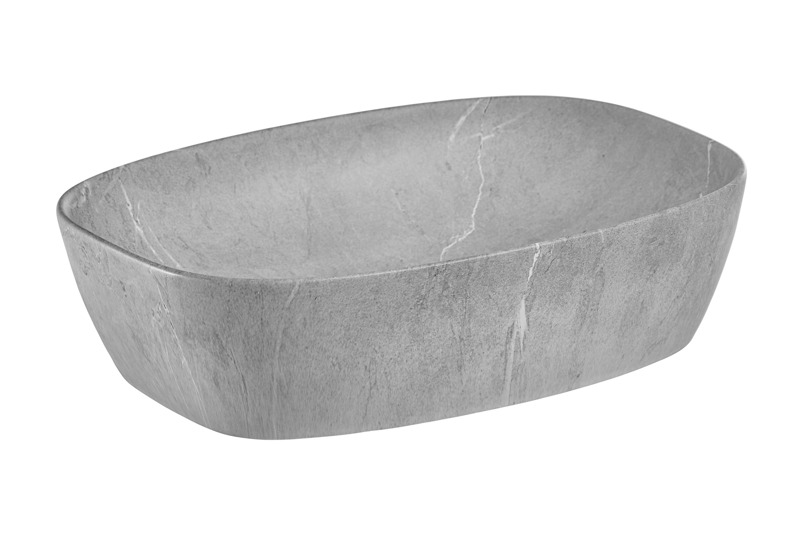 Comad Anna umywalka 50x39 cm nablatowa owalna szary/kamień mat UN-ANNA-MH1 - Wysyłka w 24h