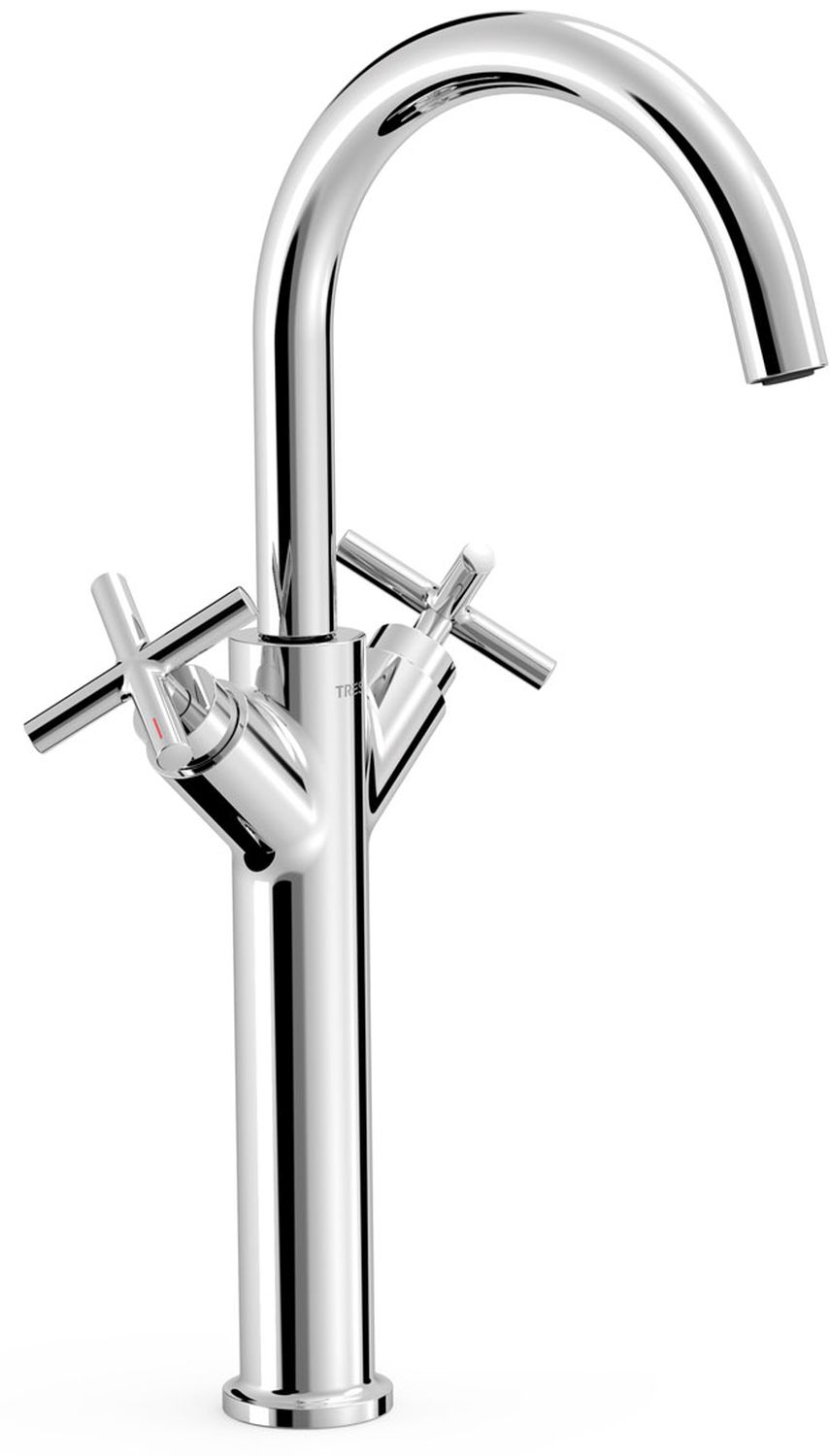 Tres Mont Blanc bateria umywalkowa stojąca chrom 28380301