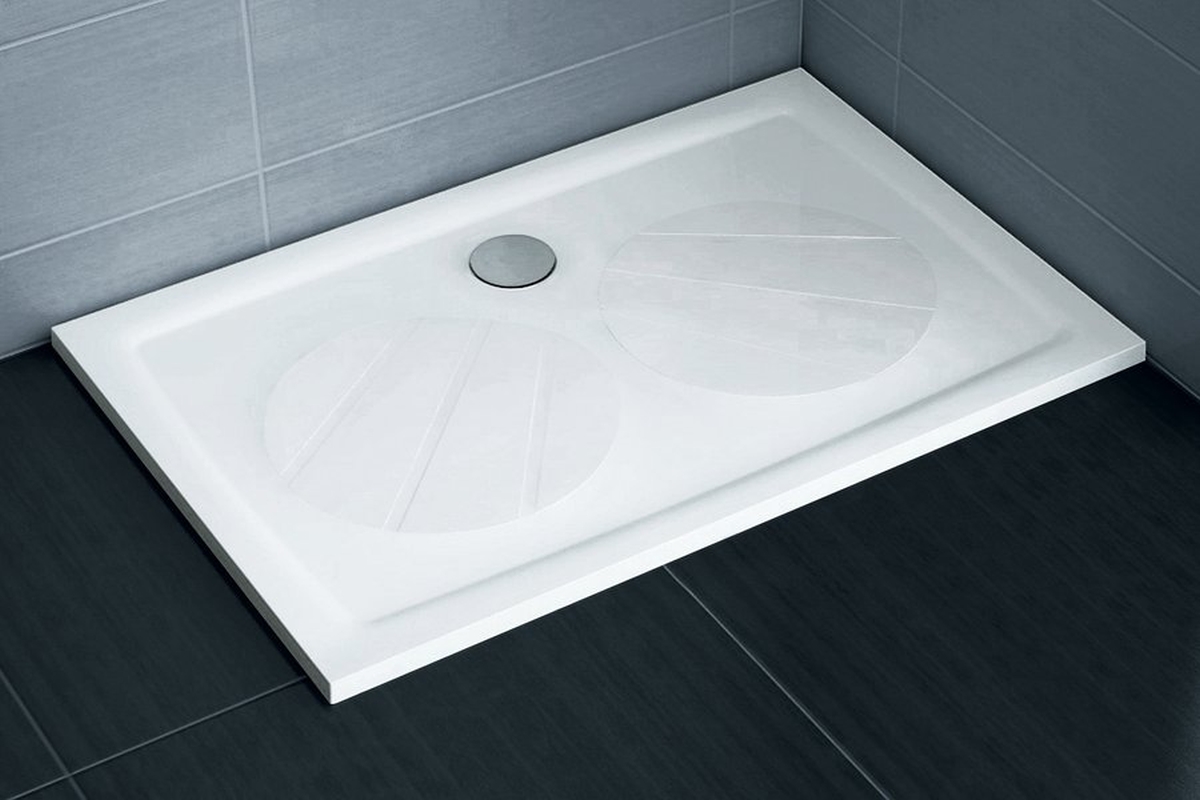 Ravak Galaxy Gigant Pro SET panel do brodzika 120x80 cm prawy biały XA83GP01010