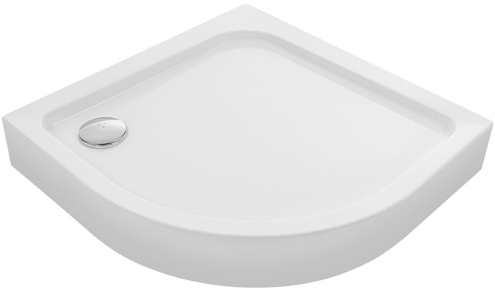 Laveo Bresso brodzik półokrągły 90x90 cm biały JBD_696Z