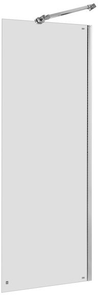 Roca Capital ścianka prysznicowa 70 cm boczna chrom/szkło przezroczyste AM4407012M - Wysyłka w 24h