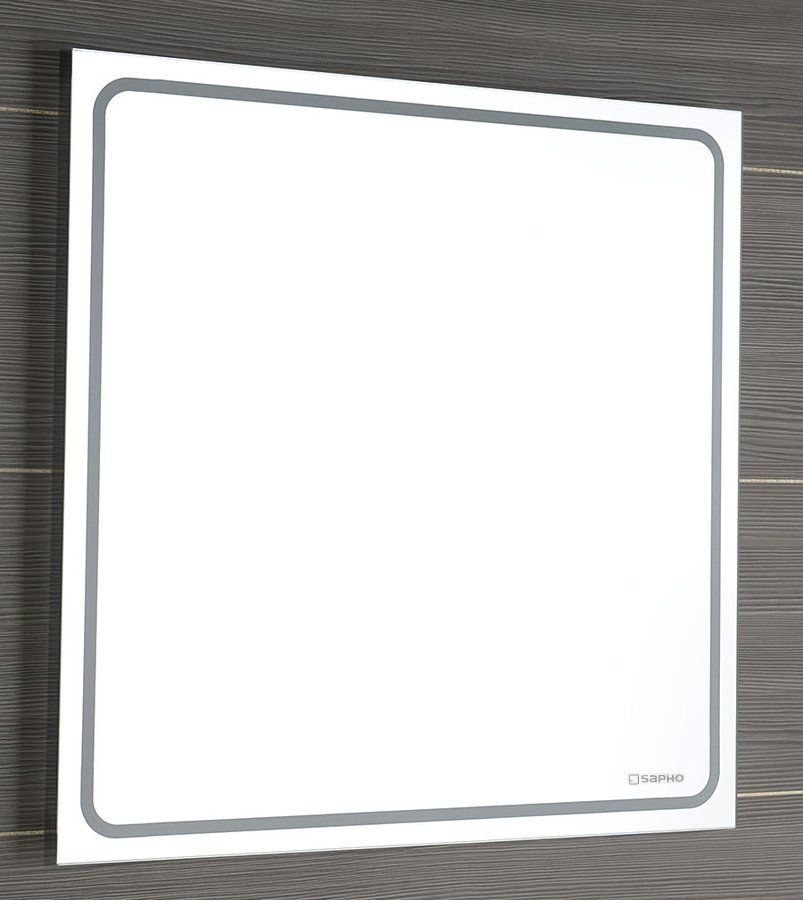 Sapho Gemini lustro 55x55 cm kwadratowe z oświetleniem LED GM055