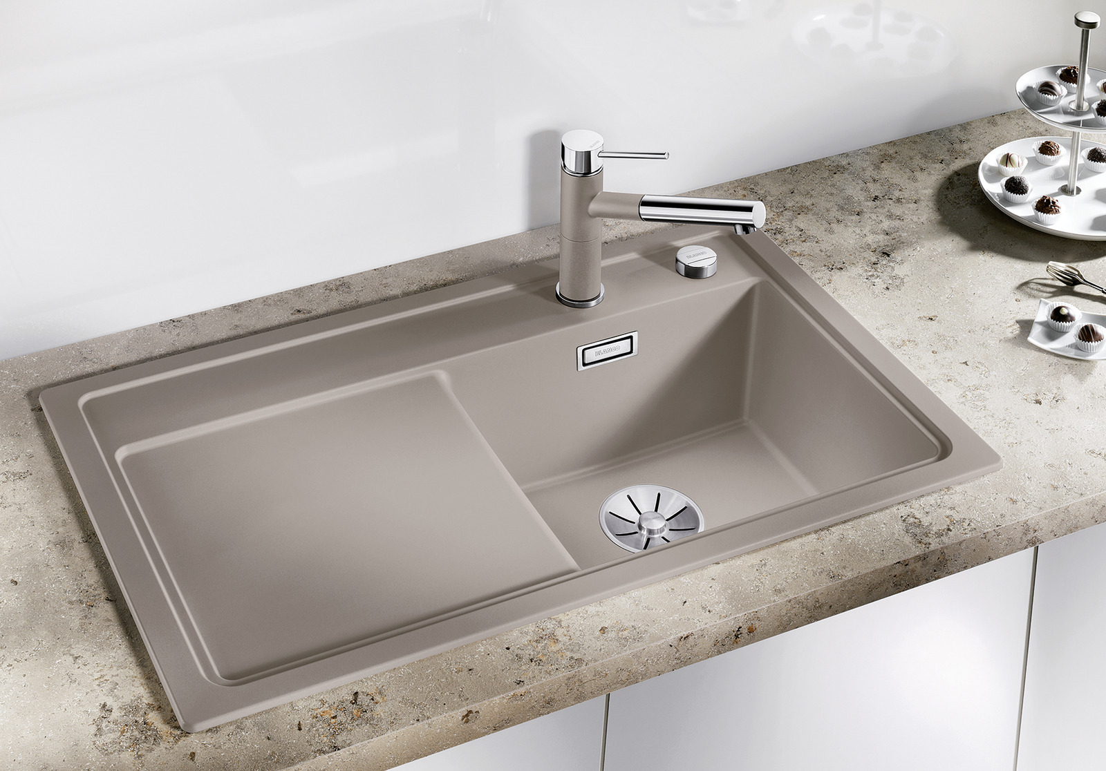 Blanco Zenar 45 S zlewozmywak 86x51 cm z Silgranit PuraDur prawy tartufo 523796