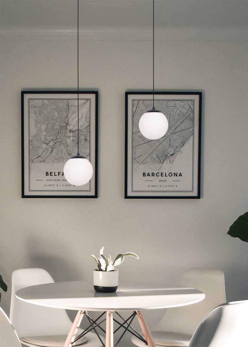 Kaja Savoy lampa wisząca 1x40 W biała-czarna K-4921 - Wysyłka w 24h