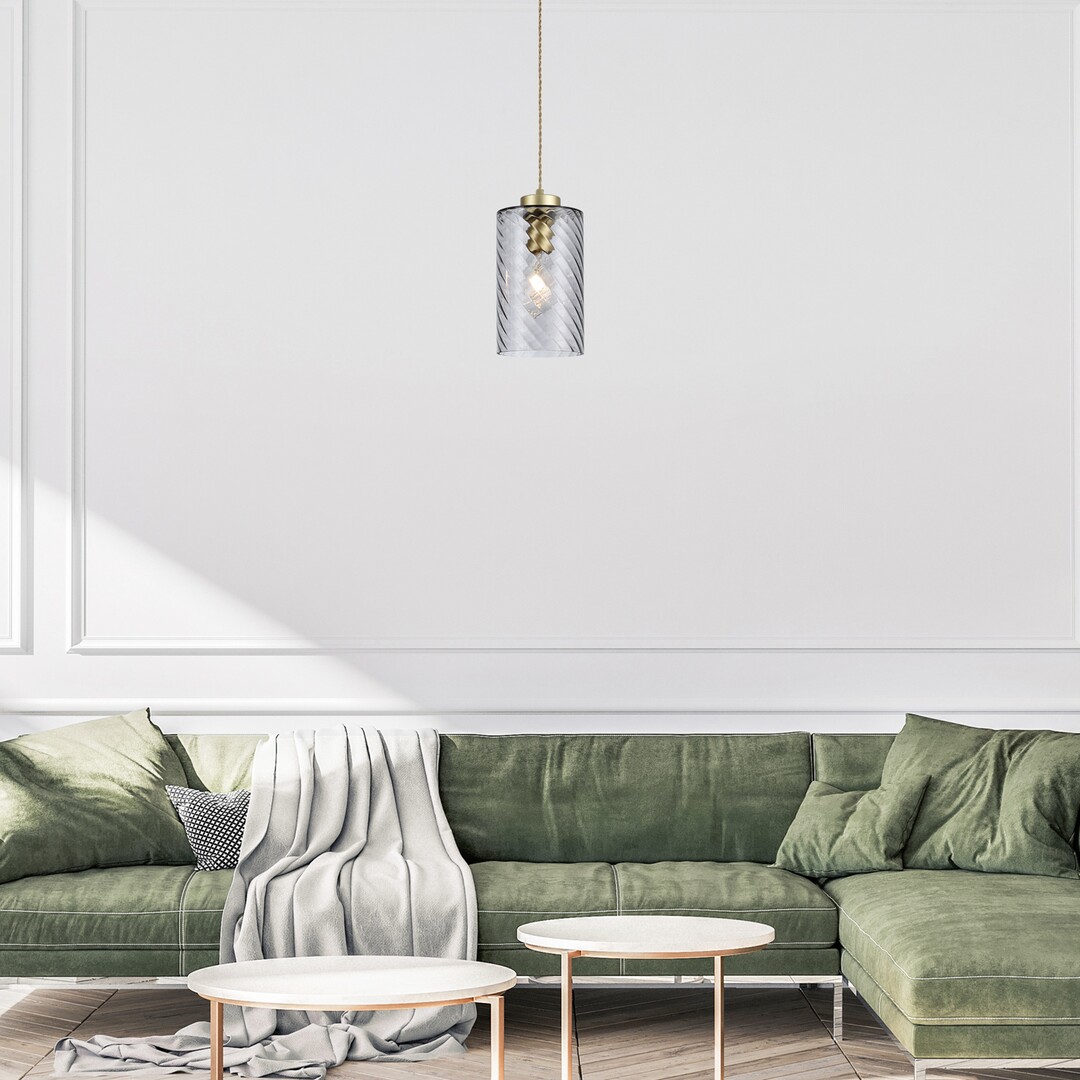 Rabalux Sheila lampa wisząca 1x40W złoty/przydymiony 5228 - Wysyłka w 24h