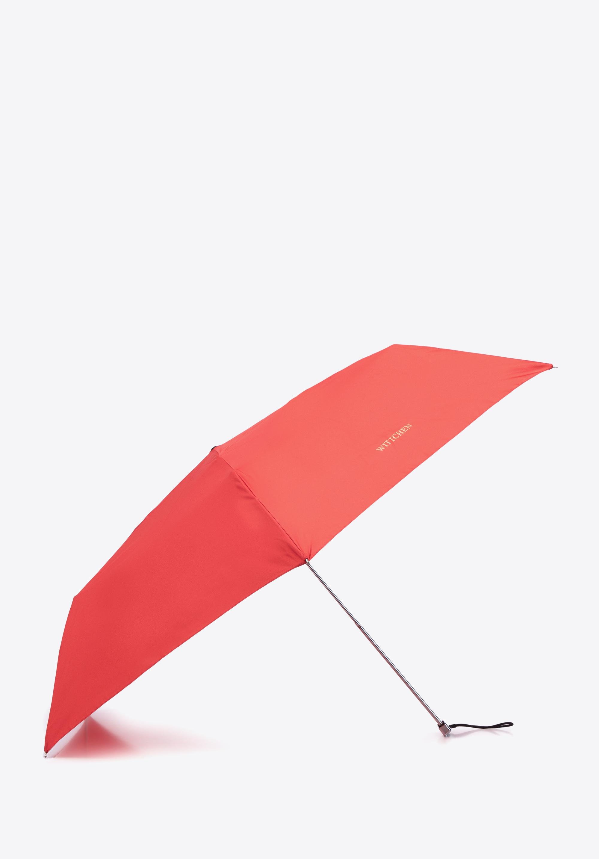 Parasol manualny krótki czerwony