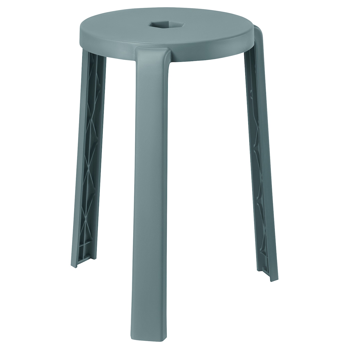 IKEA IBBARBO stołek, turkusowy, Wysokość: 45 cm