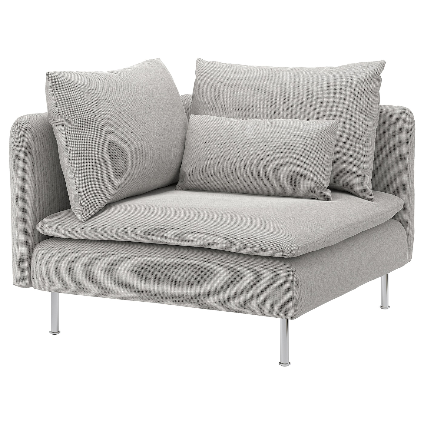 IKEA SÖDERHAMN sekcja narożna, Tallmyra biały/czarny, Szerokość: 99 cm