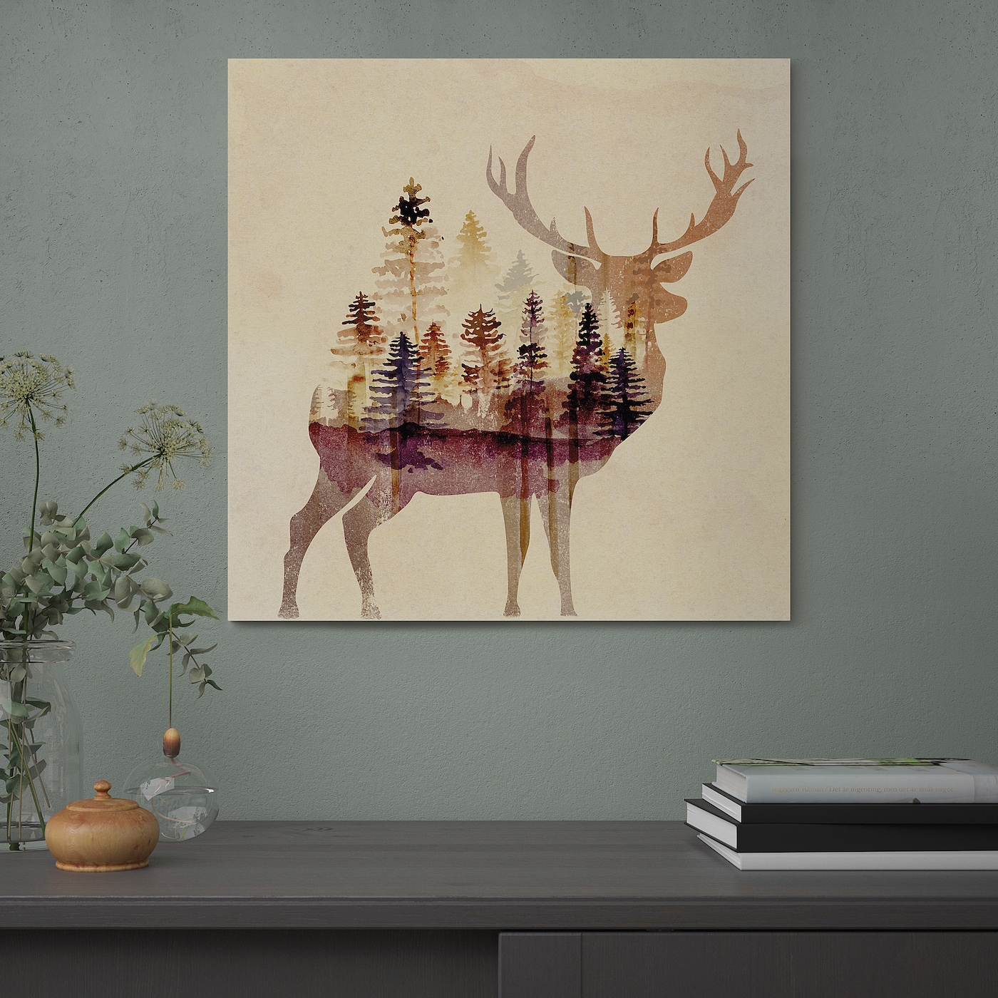 IKEA PJÄTTERYD obraz, Jeleń, 60x60 cm