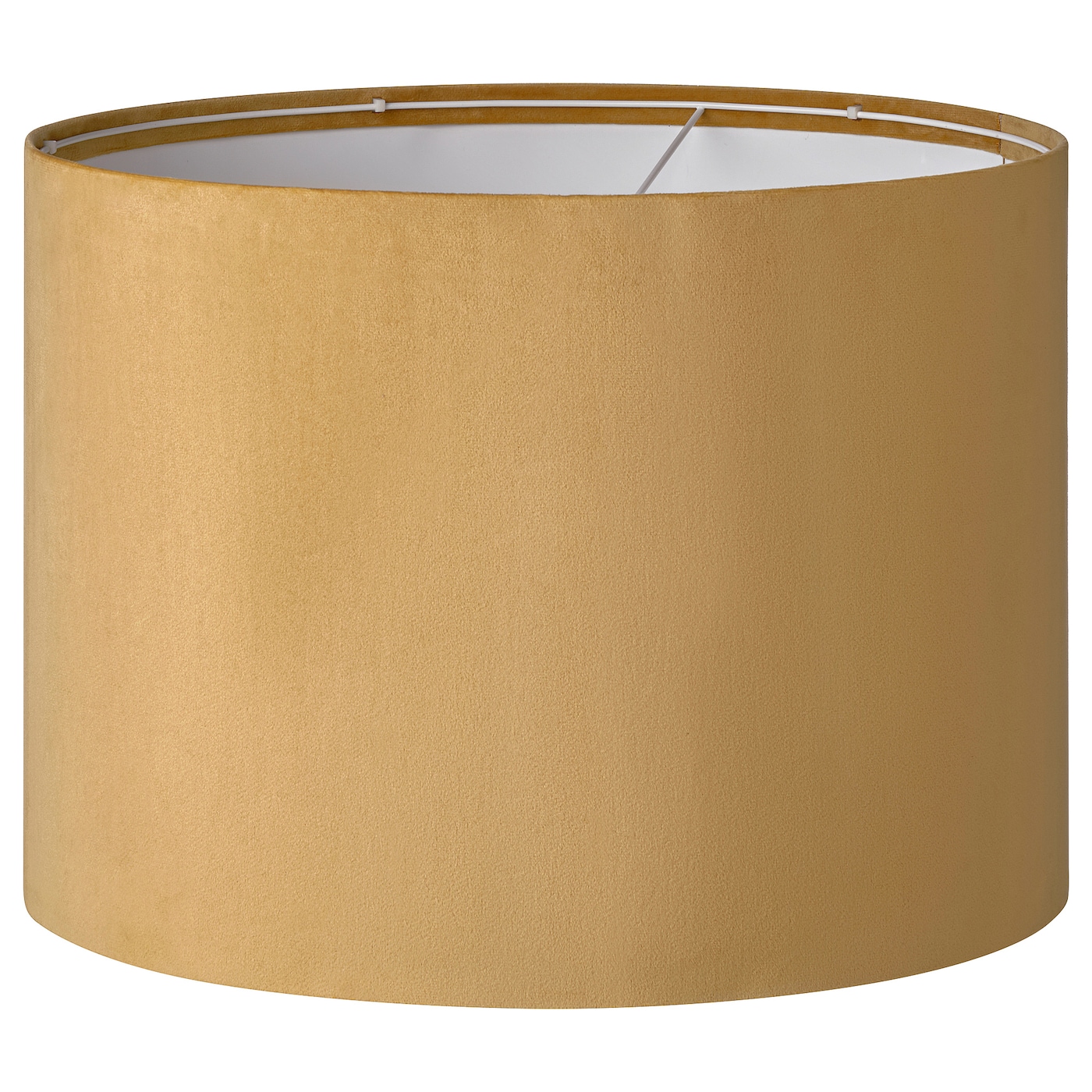 IKEA MOLNSKIKT klosz, ciemnożółty aksamit, 42 cm