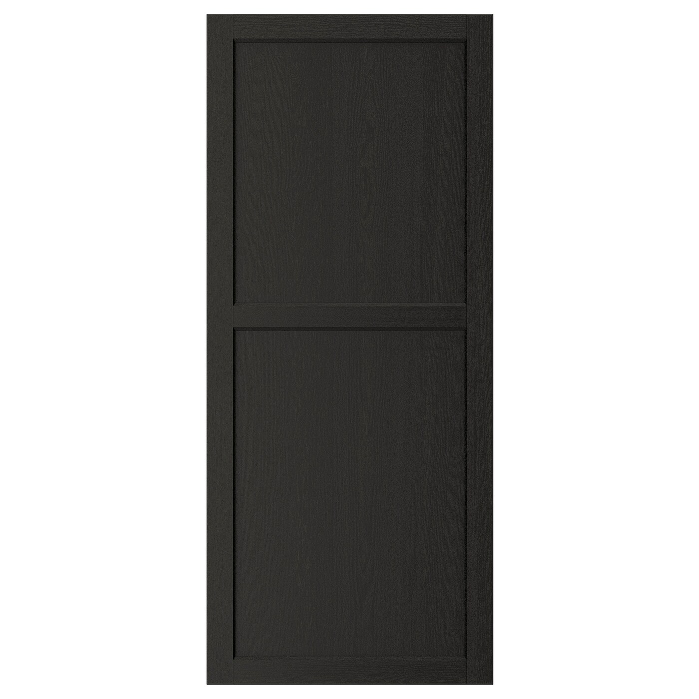 IKEA LERHYTTAN drzwi, bejcowane na czarno, 60x140 cm