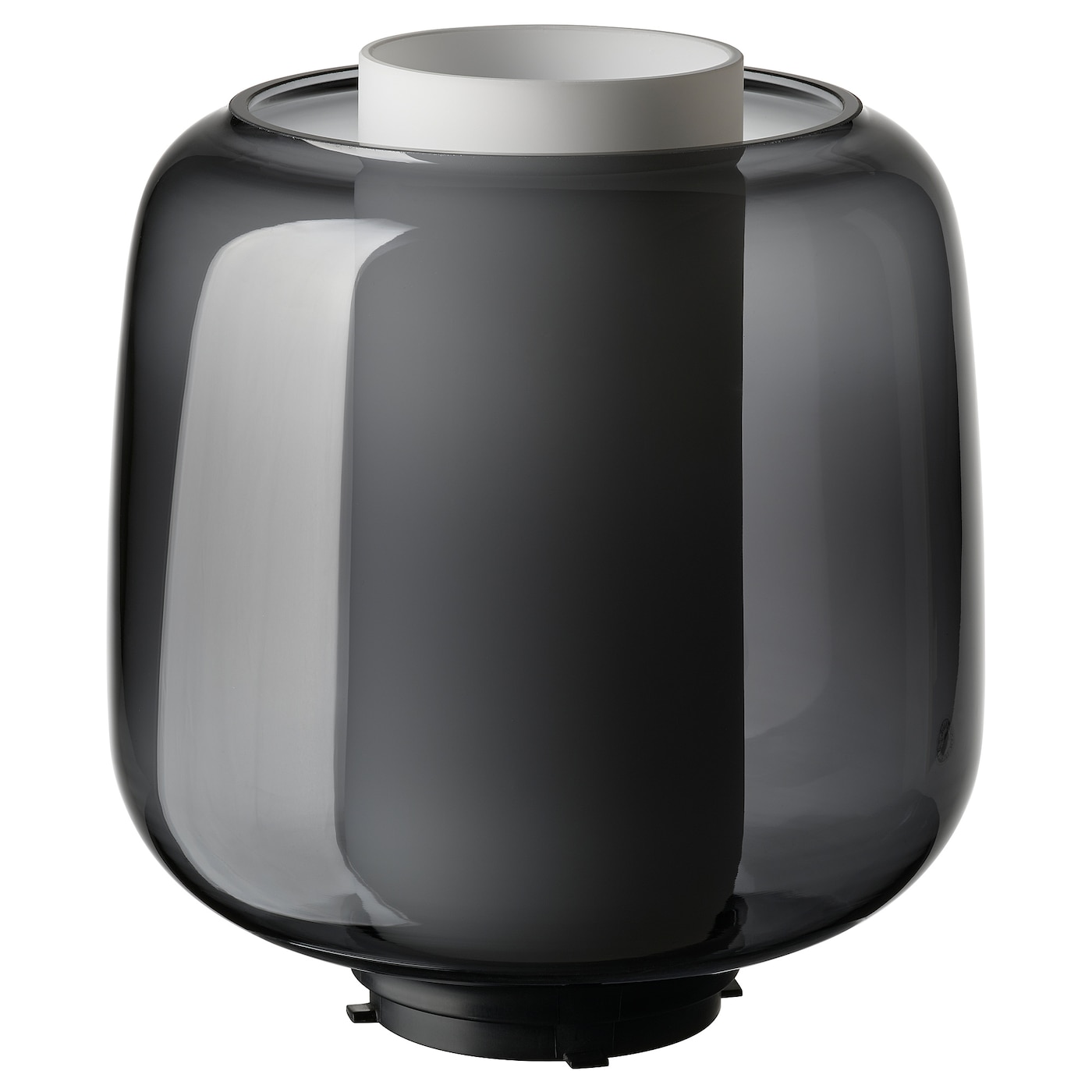 IKEA SYMFONISK klosz do podst lampy z głośnikiem, szkło/czarny, Średnica klosza: 22 cm