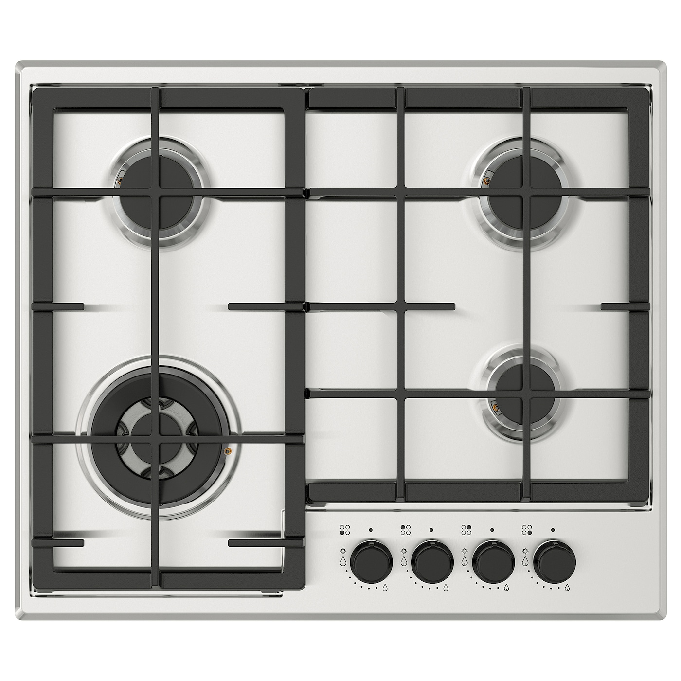 IKEA SKÅLAN płyta gazowa, IKEA 300 stal nierdz, 59 cm