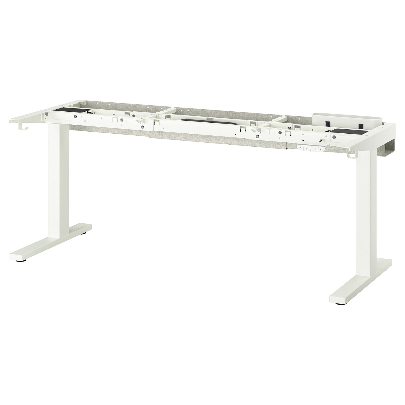 IKEA MITTZON podstawa biurka typu siedź/stój, elektryczny/biały, 120/140/160x60 cm