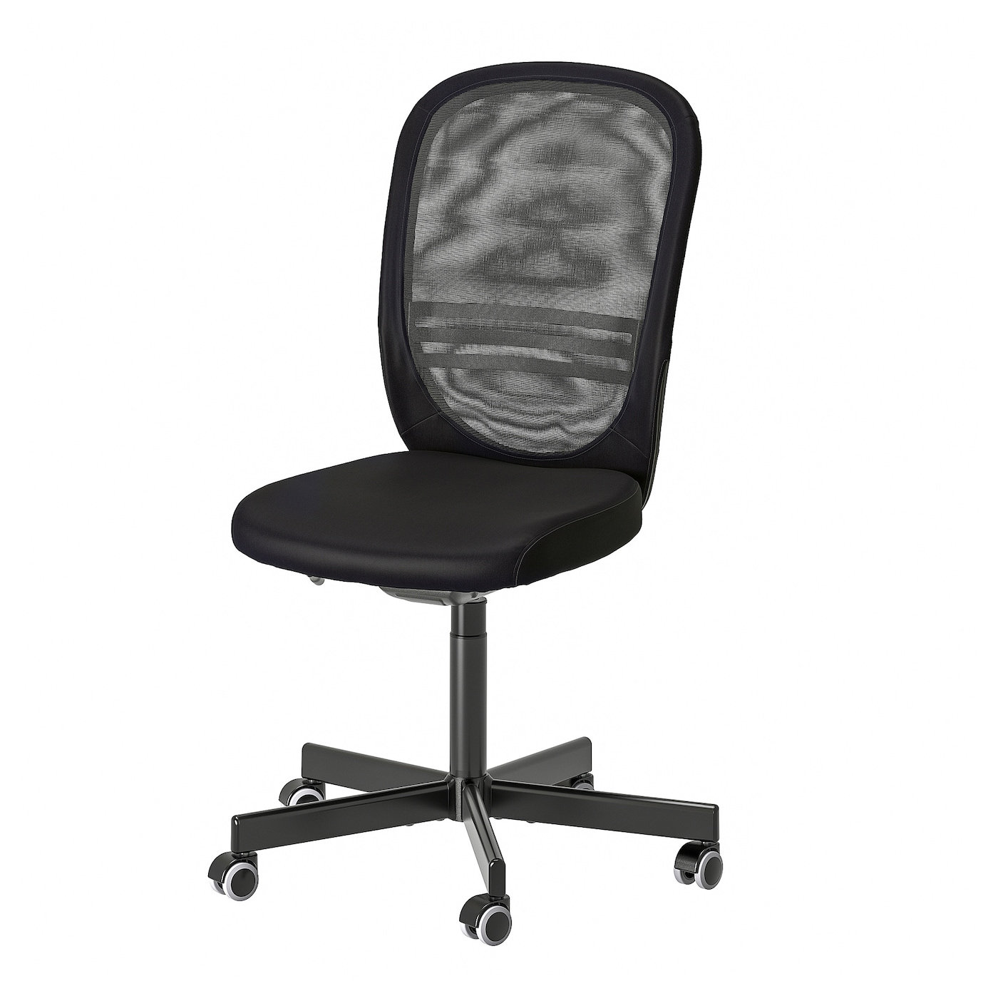 IKEA FLINTAN krzesło biurowe, czarny, Głębokość: 71 cm