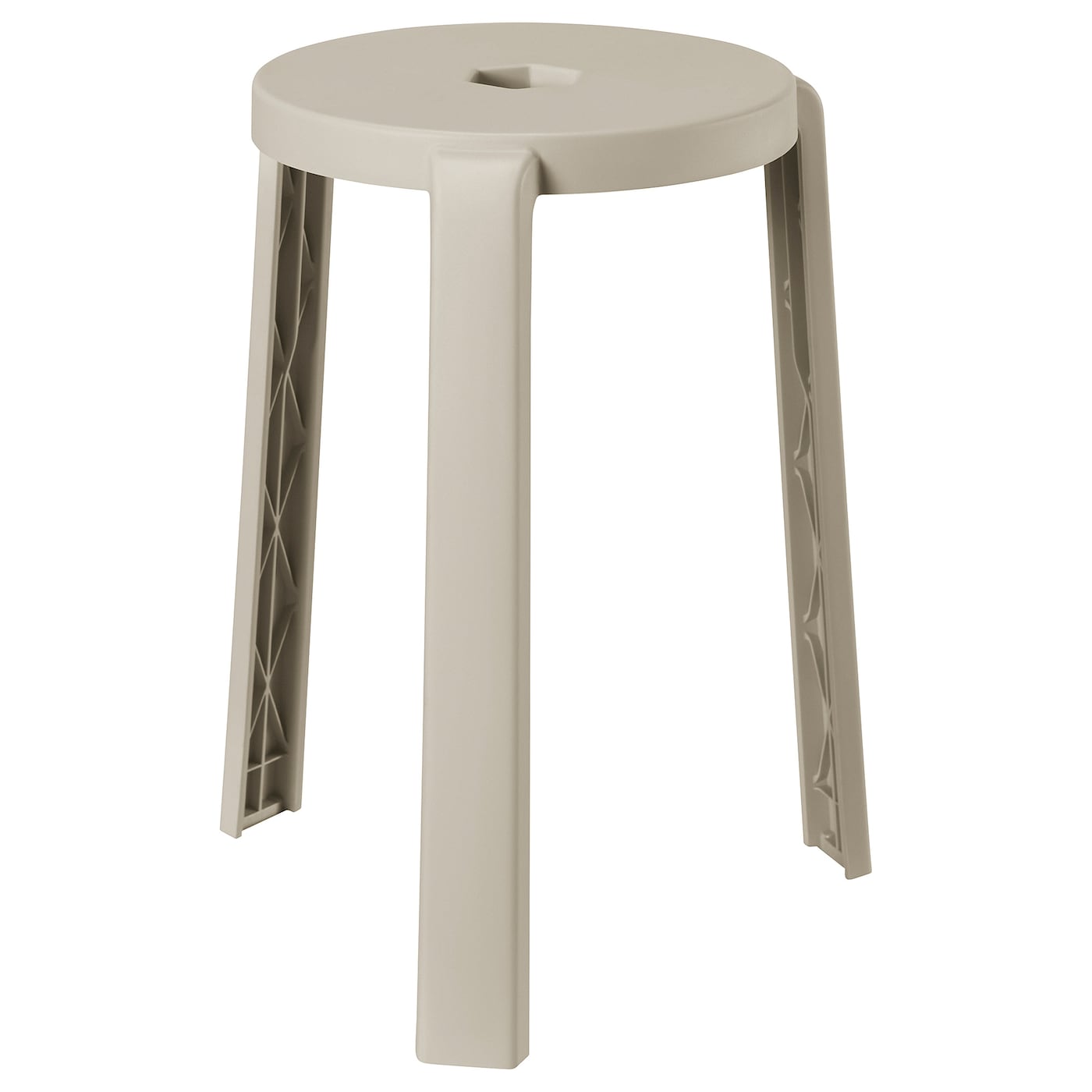 IKEA IBBARBO stołek, beżowy, Wysokość: 45 cm