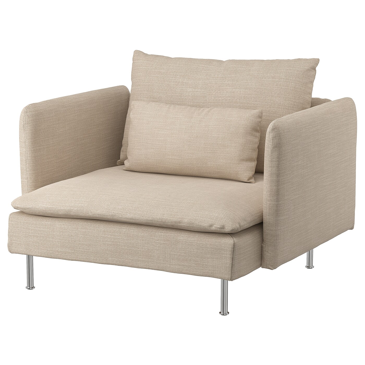 IKEA SÖDERHAMN fotel, Hillared beżowy, Szerokość: 105 cm