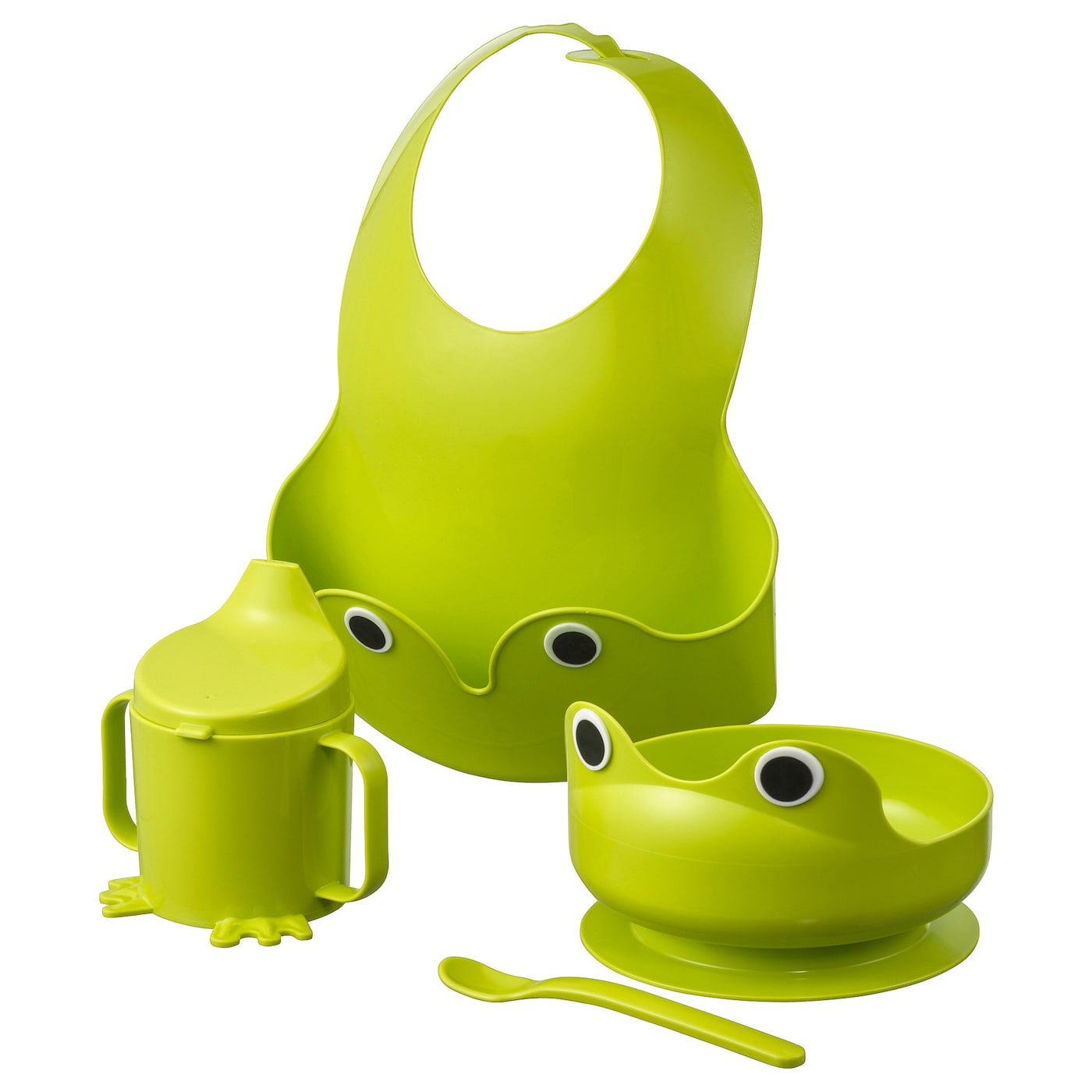 IKEA MATA zestaw naczyń, 4 szt, zielony, Długość: 30 cm
