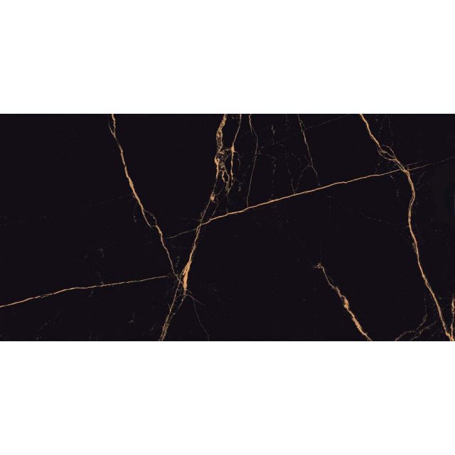 Gres szkliwiony VEINS BLACK high glossy 60x120 gat. I