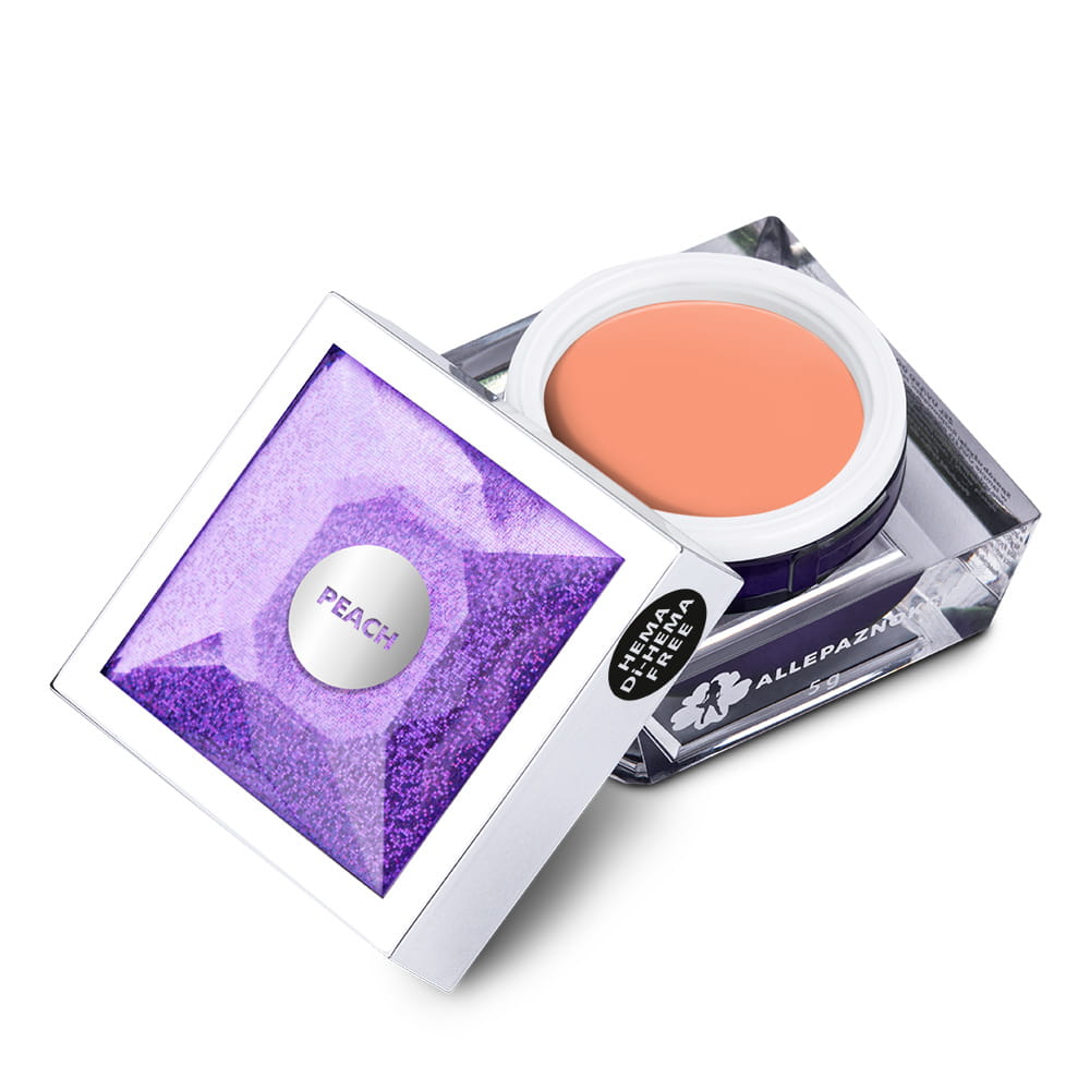 Żel do zdobień Artistic Gel paint gel ombre ornamenty Allepaznokcie Art Peach Brzoskwinia HEMA /Di-HEMA Free 5 g Nr 8