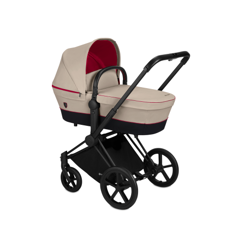 Cybex, Priam 2.0 Fashion Collection - wózek głęboko-spacerowy -Scuderia Ferrari Silver Grey-Matt Black