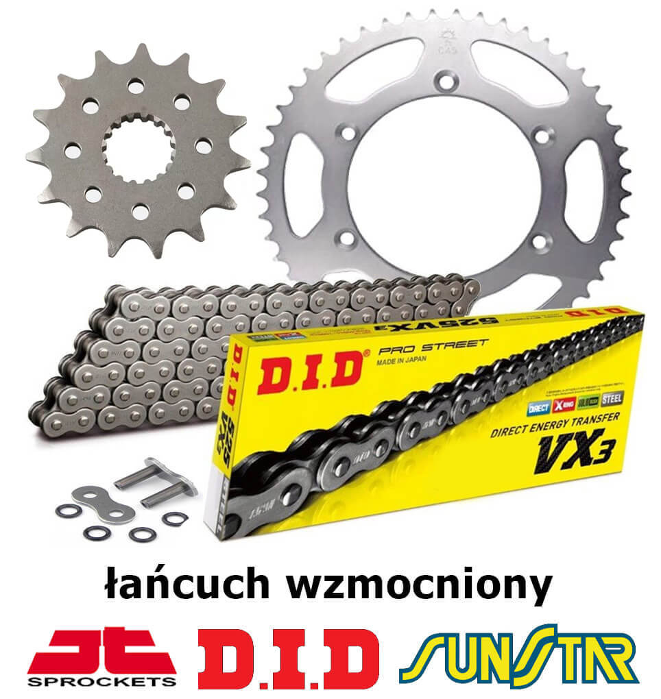 Suzuki Gz 250 Maruder 2004-2010 Zestaw Napędowy Did Wzmocniony Suzuki 2007 250 Gz 250 Maruder