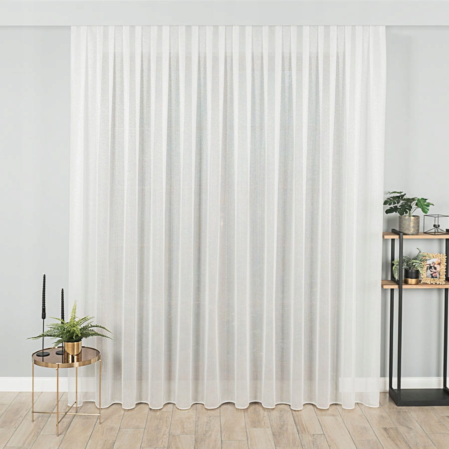 FIRANA GOTOWA ECRU KREM ZŁOTA OBCIĄŻNIK GLAMOUR z BŁYSKIEM 230x250 JULIA